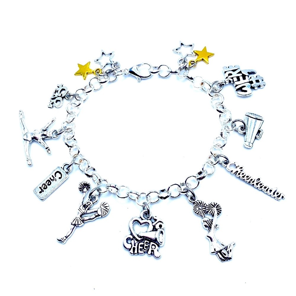 Cheerleader Charm Bracelet Cheerleading